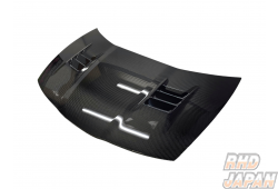 Feel's - Honda Twincam Lightweight Bonnet with Duct Carbon Fiber Twill Weave - Civic Type-R FN2 Euro