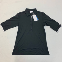 PING Brooke polo レディース ゴルフウェア ポロシャツ ブラック・ホワイト US size4 サイズXS pg93356bk4