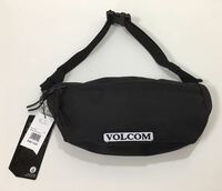VOLCOM ボルコム D6541900BLK ウエストバッグ WastedBag ミニポーチ Pouch 小さい鞄 ブラック色 ロゴ Logo ヴォルコム 新品 即決 送料無料