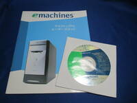 emachines デスクットプPC　モデル J2242　再インストール用CD