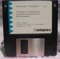 Mac／adaptec　PowerDomain　DiskBasics　v1.0J　フロッピーディスク