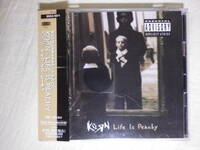 『Korn/Life Is Peachy(1996)』(1996年発売,ESCA-6571,2nd,廃盤,国内盤帯付,A.D.I.D.A.S.,Good God)