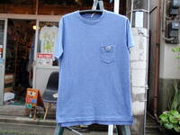 日本製　SCYE（サイ）　霜降り地なネイビー色のポケットTシャツ　サイズ40