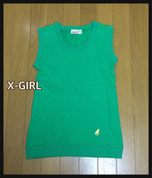 ■X-GIRL■エックスガール ストレッチノースリーブシャツ レディース:1☆TA-89