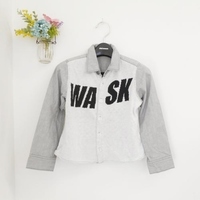 WASK ワスク 120ｃｍ 男の子 長袖 シャツ グレー トップス