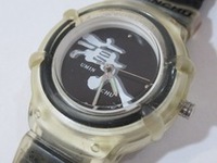 ◆良品◆ 海人 フェイスブラック腕時計 クオーツ アナログ 3針 ◇t186◇