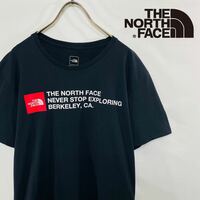 ノースフェイス The North Face Tシャツ フロントロゴ XL 古着 黒 ブラック 半袖Tシャツ ビッグシルエット アウトドア