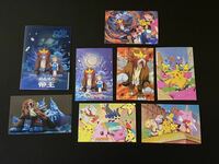 6枚 キラ ポストカード ポケモン 劇場版 結晶塔の帝王 エンテイ ピチューとピカチュウ クリアファイル Pokemon