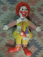 1978’Sビンテージ * 笛吹ロナルド マクドナルド Hasbro Ronald McDonald Clown Plush Dol l* ドナルドドール プッシュドール 笛吹き人形