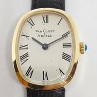 ヴァンクリーフ アンド アーペル Van Cleef & Arpels 14K イエローゴールド ビンテージ 手巻腕時計 オーバーホール済み 完全可動 