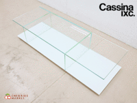 ◆展示品◆ Cassina カッシーナ MEX メックス ローテーブル/ガラステーブル レクタングラータイプ 22万 *配送地域要相談*