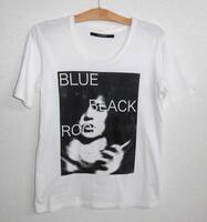 美品 satta サッタ BLUE BLACK ROCK Tシャツ 2 ボックスフォトデザイン