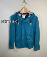 美品■MEN' S BIGI メンズビギ■ブルジップフルスナップジャケットパーカー　サイズ:01☆TS-11