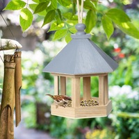 【送料無料】木製の鳥のエサ台　餌箱　庭に鳥を呼び込むアイテム　バードウォッチング　ガーデニングに