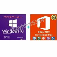 ★即対応★ Windows 10・11 Pro/Homeプロダクトキー+Office 2019 Professional Plus プロダクトキー お得な永年・日本語手順付