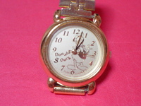 珍品　アンティーク　SEIKO社　ALBA　DISNEY　ドナルドダック　女性用腕時計　ゴールド