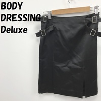 【人気】ボディドレッシング デラックス/BODY DRESSING Deluxe 膝丈スカート ミニスカート スリット ブラック サイズ9/S4126