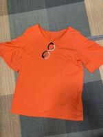 オゾンコミュニティー 半袖Tシャツ オレンジ コットン