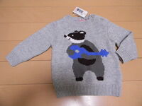 キャスキッズ ◆ ベビー用 アナグマのセーター（０～３ヶ月） ニット キャスキッドソン トップス