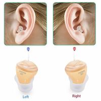 【両耳セット】補聴器　デジタル　骨伝導　超小型耳　低周波カット　ノイズリダクション　ダイヤルボリューム　マルチメモリー高性能
