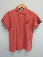 【感謝セール】【美品】中古 ゴルフウェア CUTTER&BUCK(カッター＆バック) ポロシャツ ピンク レディース S/P