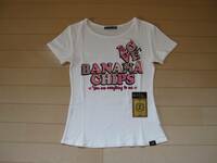 美品BANANA CHIPS　バナナチップス　ラメプリントTシャツ160/ブランドタグあり