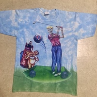 激レア Grateful Dead グレートフルデッド 両面タイダイ Tシャツ 1994年 ゴルフツアー 豪華デザイン アメリカ製 オフィシャル