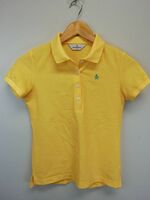 【感謝セール】【美品】Munsingwear(マンシングウェア) ポロシャツ 黄色 レディース S ゴルフウェア 1812-0660 中古