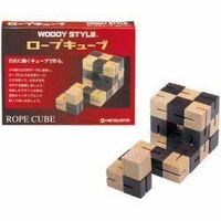 【新品】ウッディスタイル 木製パズル ロープキューブ　