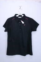 【超美品】MIZUNO(ミズノ) ポロシャツ 黒 レディース XL ゴルフウェア 2208-0031 中古