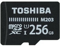 256GB microSDXCカード マイクロSD TOSHIBA 東芝 CLASS10 UHS-I R:100MB/s 海外リテール THN-M203K2560
