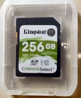 ●新品SDカード●KINGSTON 256GB SDXC CANVAS SELECT キングストン クラス10 メモリーカード大容量