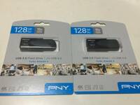 ★PNY USBメモリー USB3.0高速転送対応 128GB USBメモリーカード★USB3.0対応 １２８GBｘ２個セット★新品★即決★送料無料