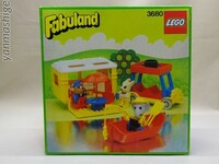 新品88年製 LEGO Fabuland 3680 キャンピングキャラバン 象 セイウチ ウサギ レアフィグ Camping Caravan ファビュランド レゴ