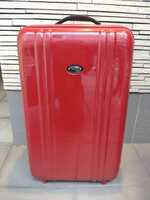 中古★レア物　ゼロハリバートン　キャリーケース　スーツケース ファスナータイプ　2輪　TSAロック 赤　機内持ち込みサイズ