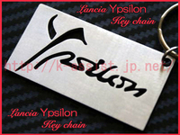 ランチア イプシロン Ypsilon ロゴ ステンレス キーホルダー 新品