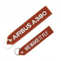【お得なセット】AIRBUS A380 “WE MAKE IT FLY”エアバス フライトタグ A380 キーホルダー エアバスグッズ エアバスクルータグ 5本セット
