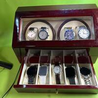 ワインディングMachine（4本巻き+5本収納)WindingMachine（4本巻き+5本収納)WatchWinder自動巻き時計日本製産マブチモーター腕時計収納Case