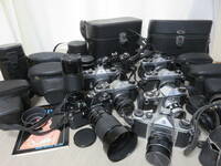 499☆ペンタックス 大量 カメラ まとめ SP/TAKUMAR 1.4 50, 1.8 55/ES II/SP F/SIGMA 100-200/K/SV/ME ジャンク扱 1円～