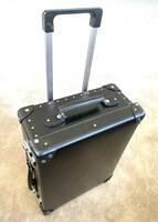 美品　グローブトロッター トランク スーツケース 2ホイールキャリーケース キャリーバッグ 機内持ち込み ブラック　送料無料！