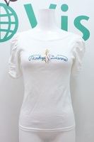 S*ピンキー＆ダイアン Pinky&Dianne Jeans ロゴプリント 半袖Tシャツ 38 白 kz4220184871