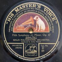 ニキシュ指揮ベートーヴェン『運命』ベルリンフィル　英国HMV盤12インチ4枚組