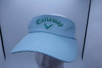 Callaway(キャロウェイ) サンバイザー 水色 レディース フリーサイズ ゴルフ用品 2210-0100 中古