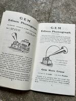 EDISON PHONOGRAPH　カタログ　48頁　エジソン　蓄音器