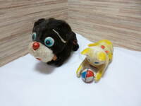 ビンテージ　ゼンマイ仕掛けの犬と猫のおもちゃ　ジャンク