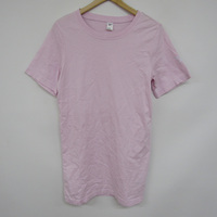 リーボック 半袖Tシャツ 無地 袖ロゴ スポーツウェア トップス コットン100% レディース XSサイズ ピンク Reebok