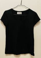 ROPE mademoiselle ロペ ロペマドマーゼル Tシャツ 半袖 ブラック 黒 半袖シャツ 日本製　made in Japan Mサイズ