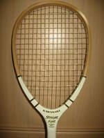未使用 kawasaki 未使用 木製 白 ホワイト テニスラケット ケース付き S-NO.121 日本製 レトロ 昭和