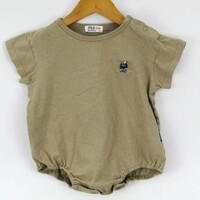 ポロ ベビー 肩ボタン 半袖Tシャツ ロンパース ベアー刺繍 女の子用 80サイズ ベージュ ベビー 子供服 POLO Baby