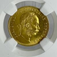 ★NGC MS67 フランツヨーゼフ1世/双頭の鷲★ 1915年銘 オーストリア 1ダカット金貨（NGCアンティークコイン投資）
